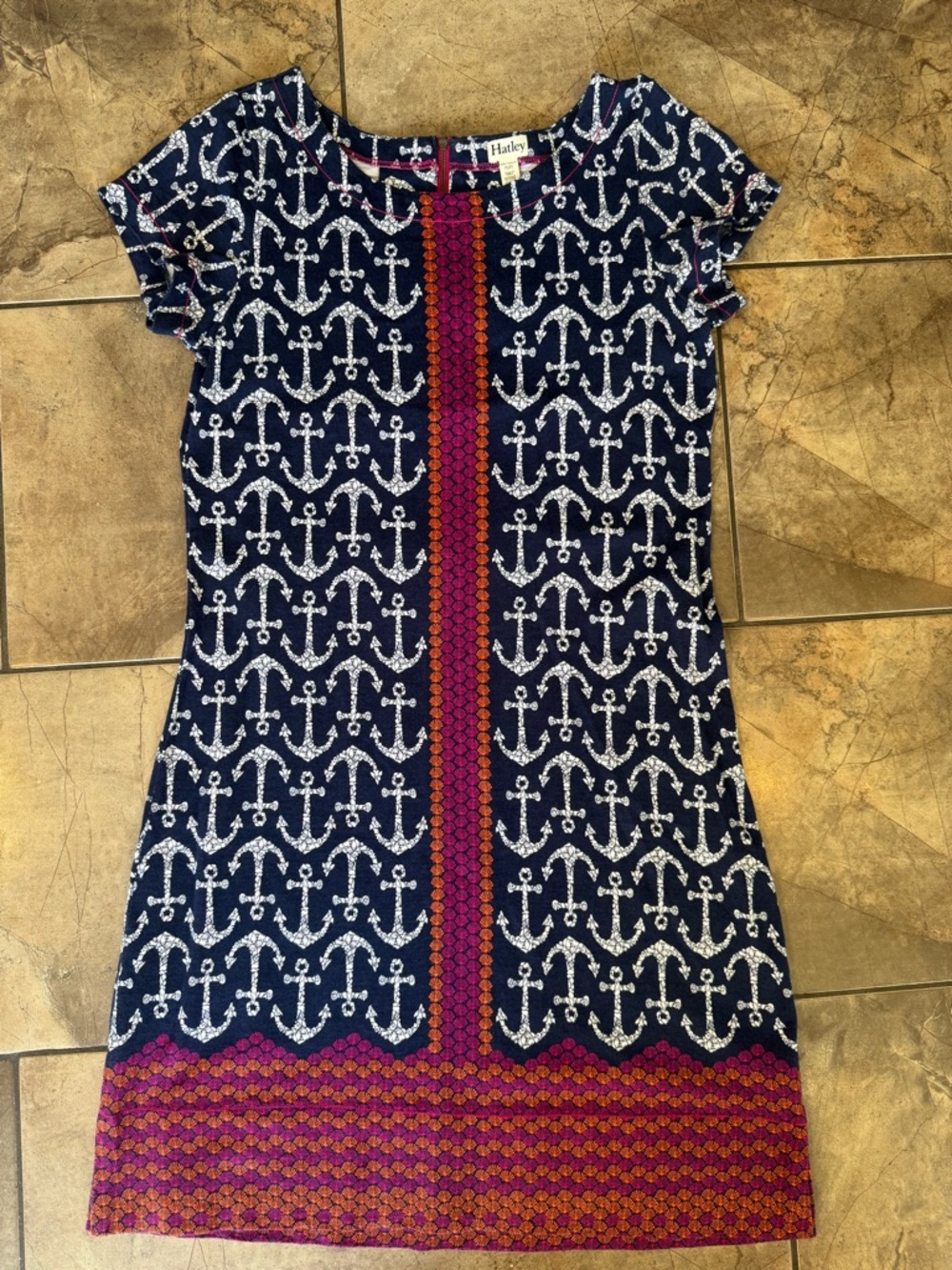 Hatley Navy Anchor and seashell 100% cotton Dress